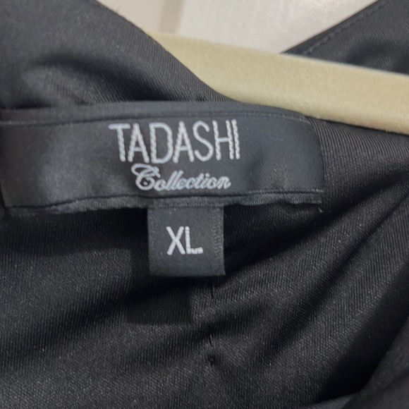 Saks Evening Long Black Dress XL - Picture 3 of 6